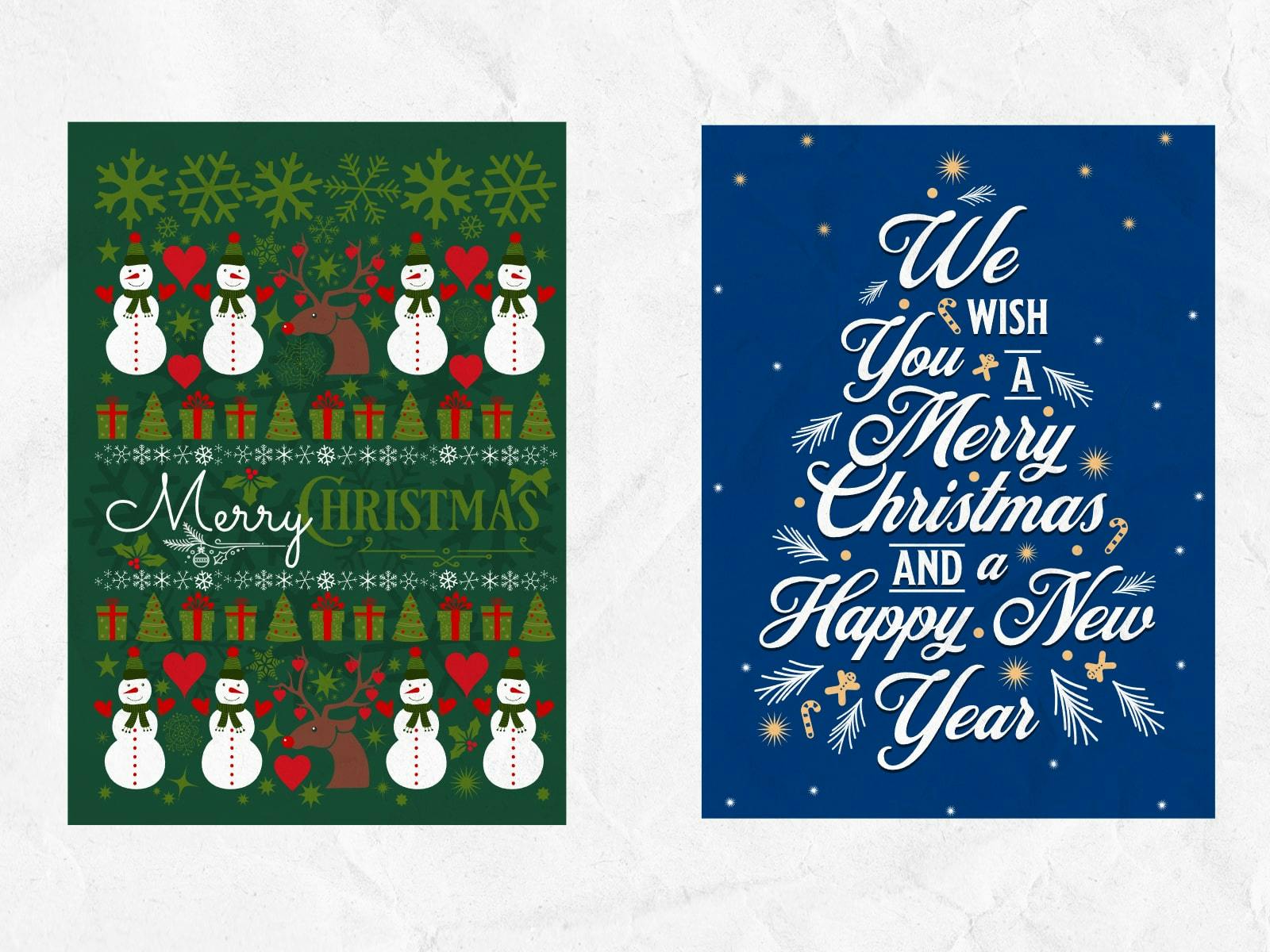 Personal Christmas Greeting Card: Collection of personal Christmas greeting cards