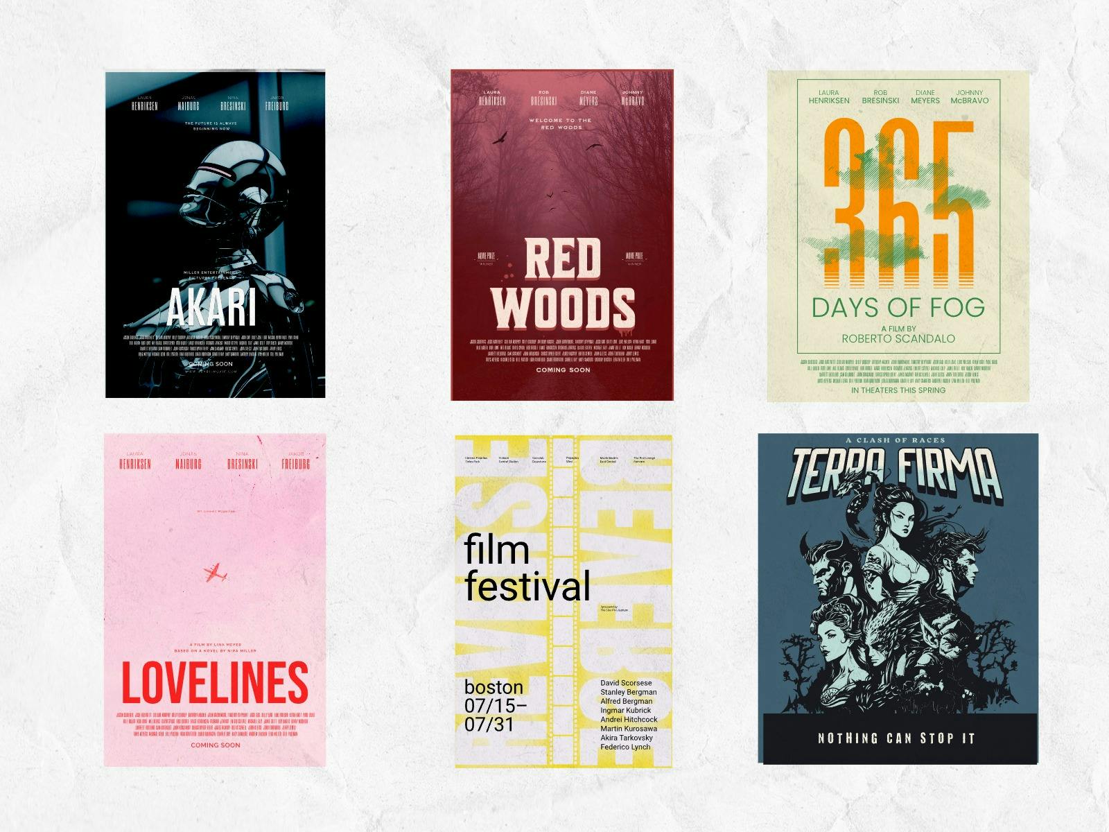 Movie Poster Templates Movie Poster Templates