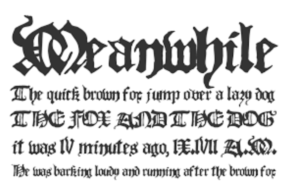 Antique Gothic Font - Download Free Font