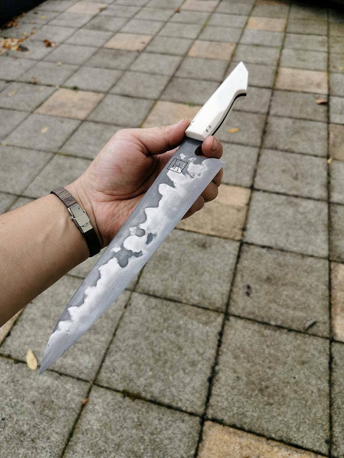 Scherlfirearts - "Snowstorm" Gyuto Hamon