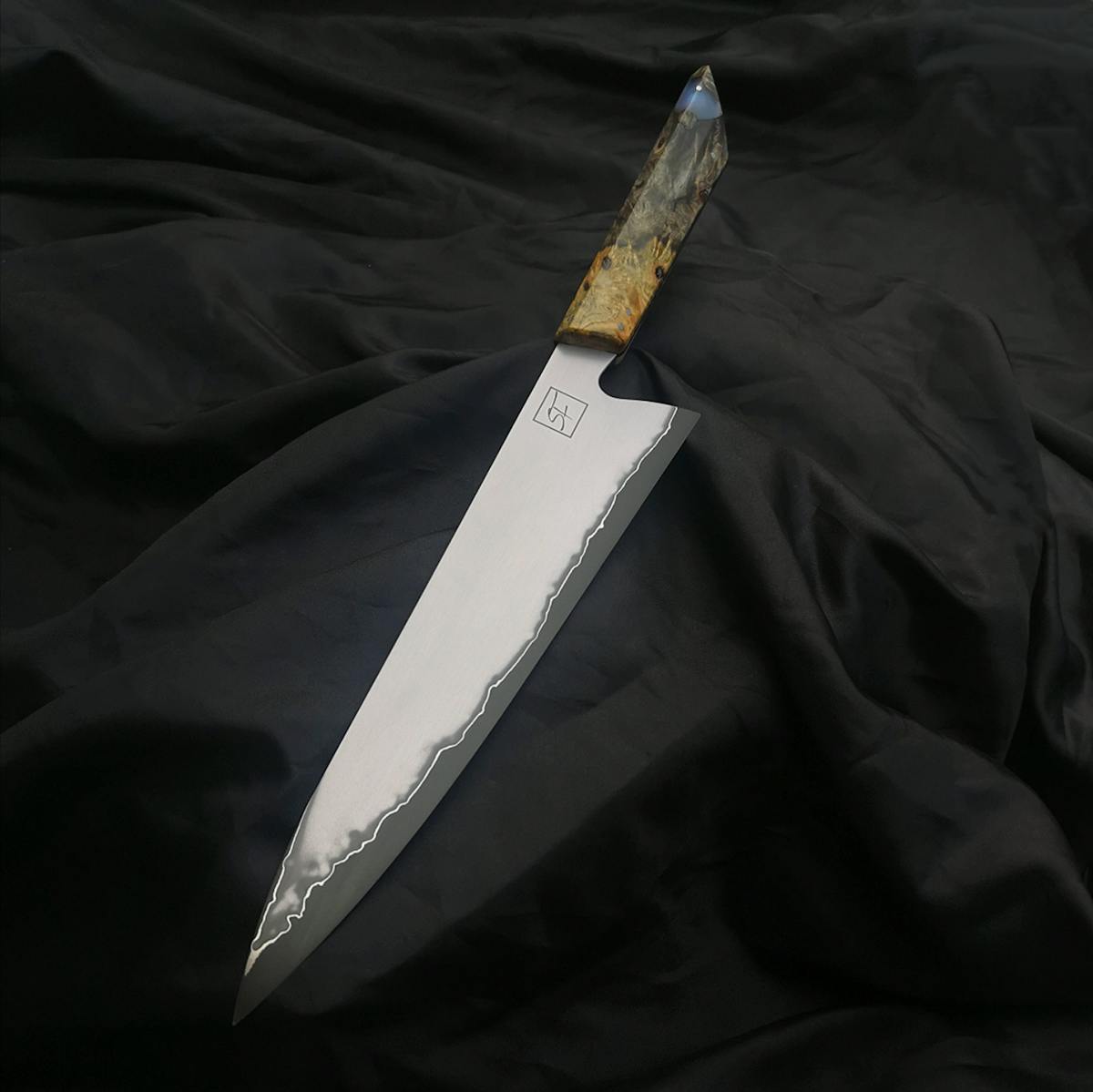 Scherlfirearts - Aogami Super Gyuto-Buckeyeburl