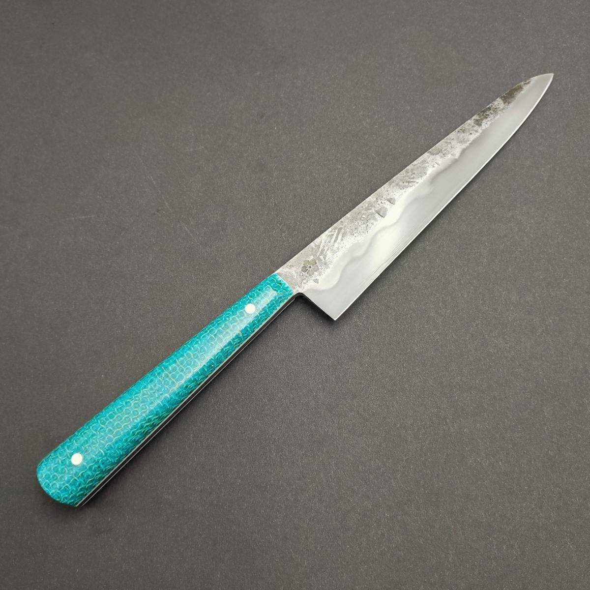 Kanji Knives - Gemüsemesser - Turquoise Micarta