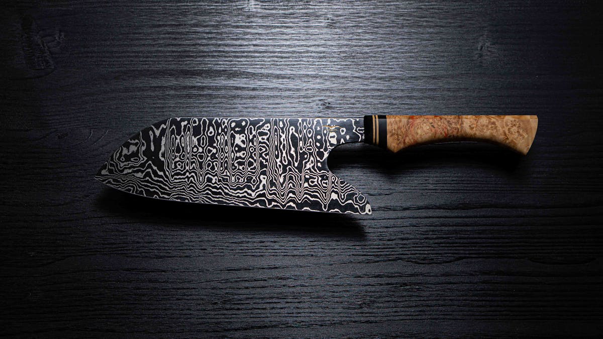 3Falken - Soba Kiri - Santoku Damast