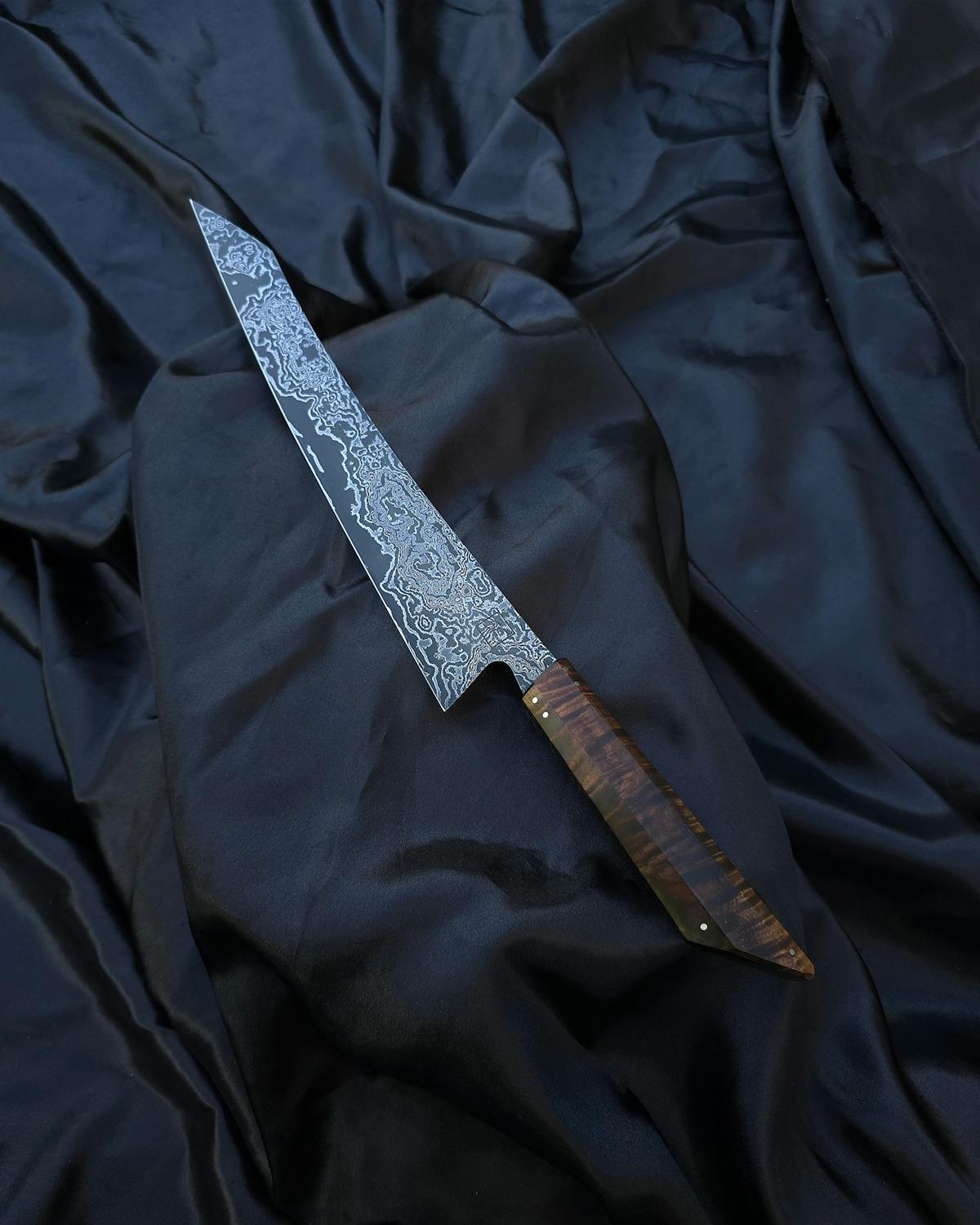 Scherlfirearts - K-Tip Damast Slicer Tasmanian Blackwood