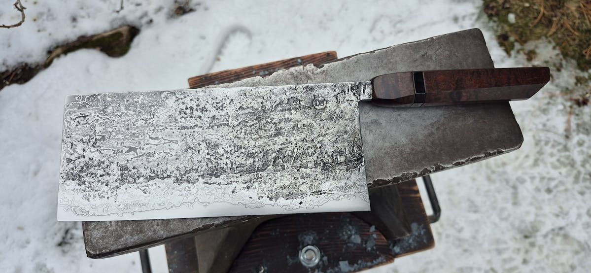 Schwarz Blades - Cleaver - Apex Ultra mit 100 Lagen Damast