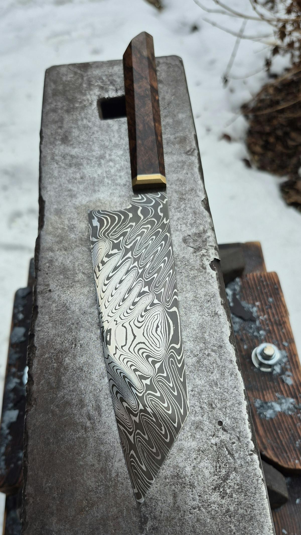 Schwarz Blades - Kochmesser aus Akkordeondamast