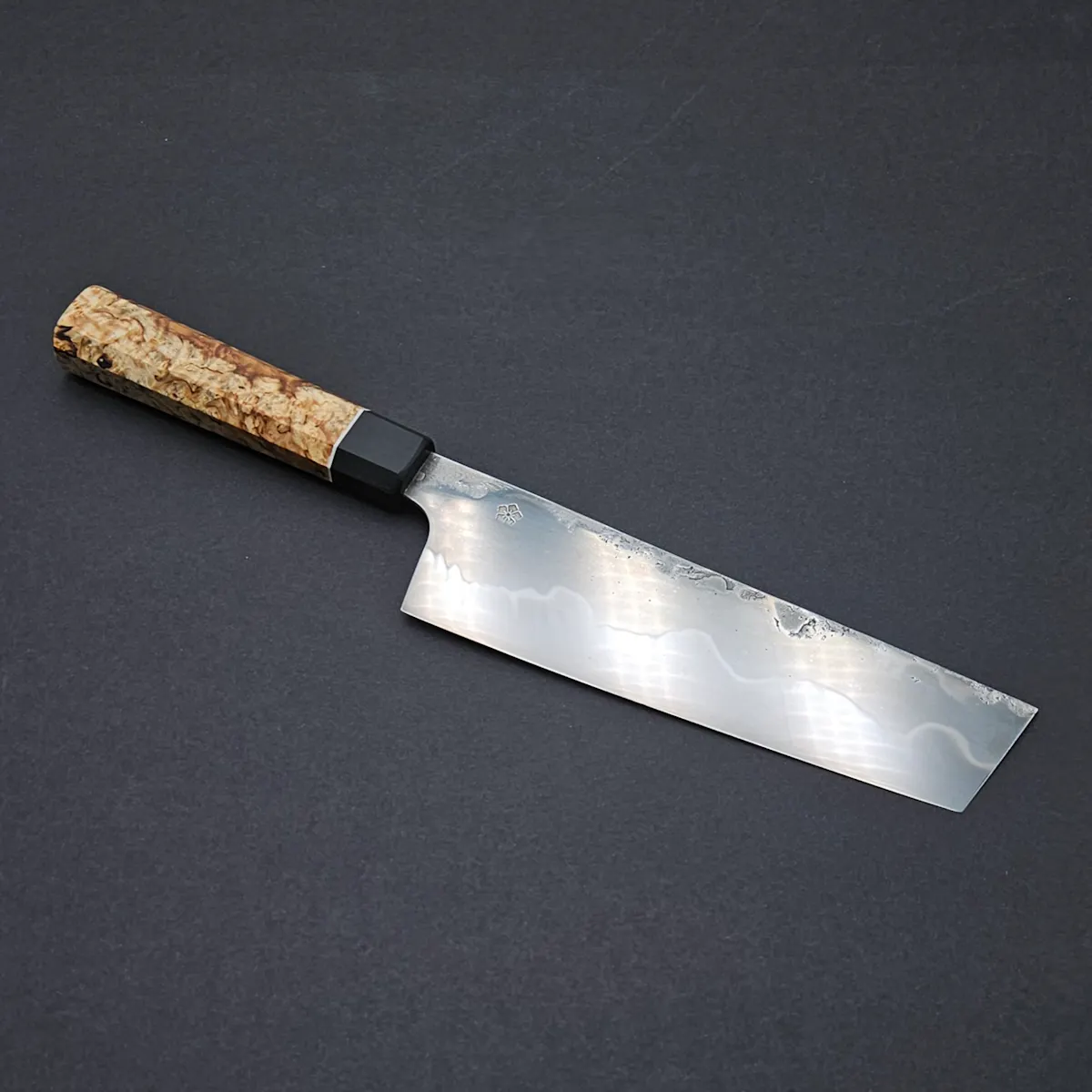 Kanji Knives - Nakiri mit Hamon und Spiegelpolitur