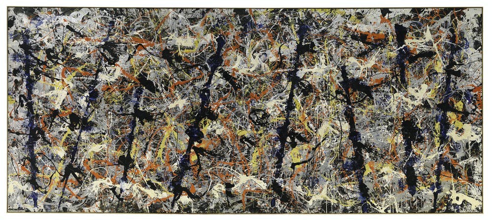 'Blue Poles, 1952', (CC King & McGaw) Abstract expressionist painter Jackson Pollock's action paintings influenced Keith Haring