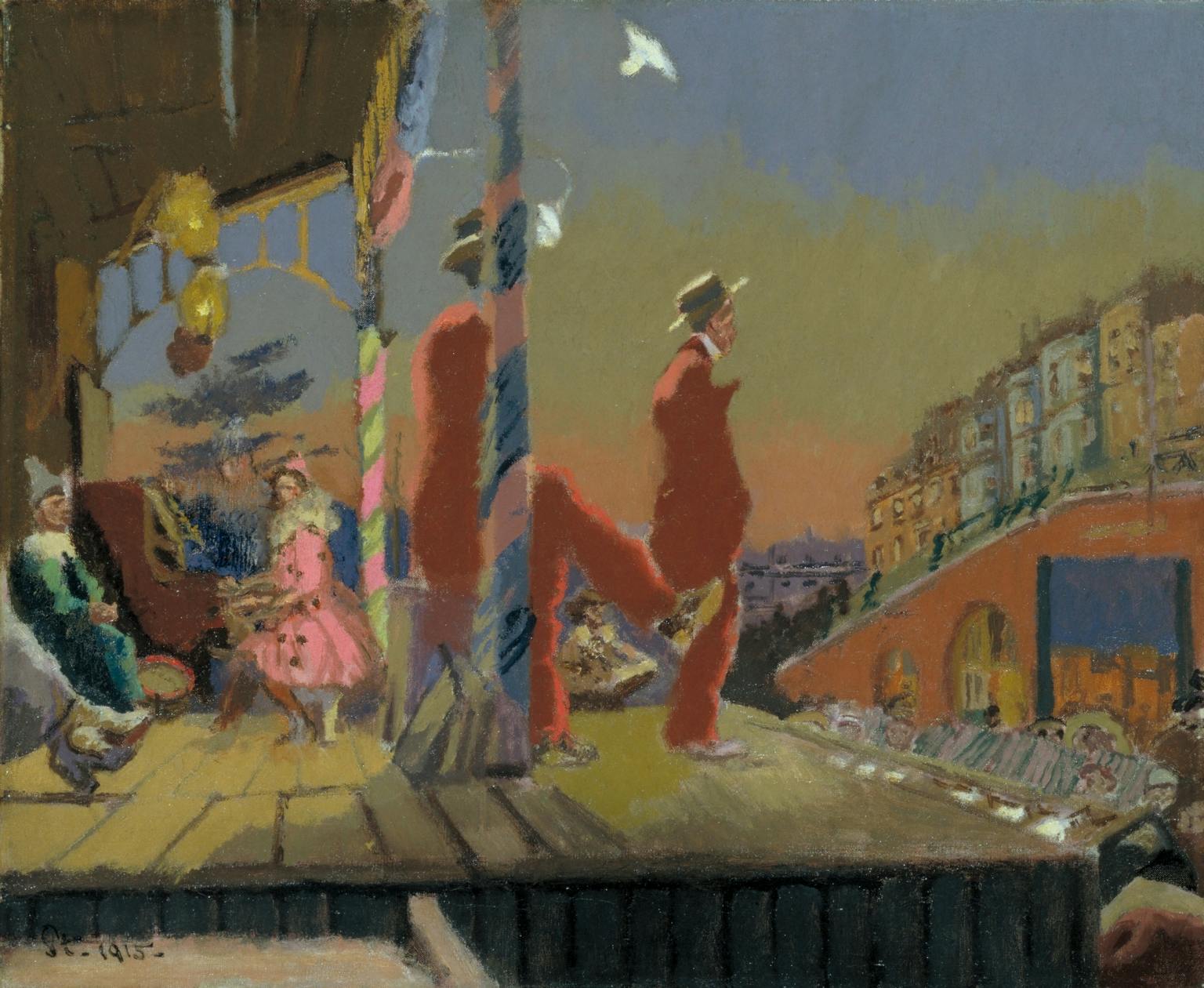 Walter Sickert Brighton Pierrots 1915. Tate, purchased with assistance from the Art Fund and the Friends of the Tate Gallery 1996