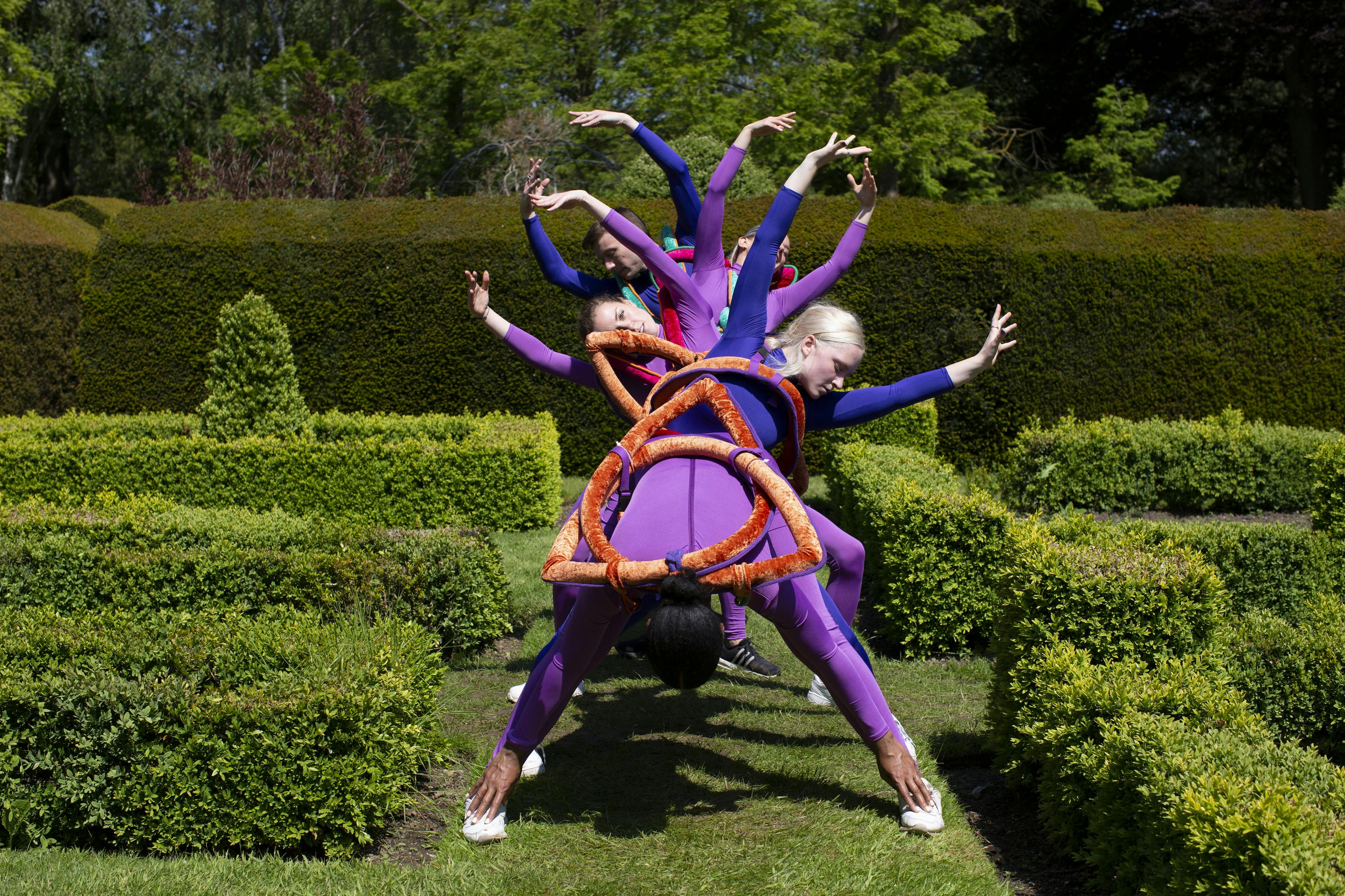 Orbit in the Echoes, performance and sculptural installation by Candida Powell-Williams, Photo by Dave Bebber