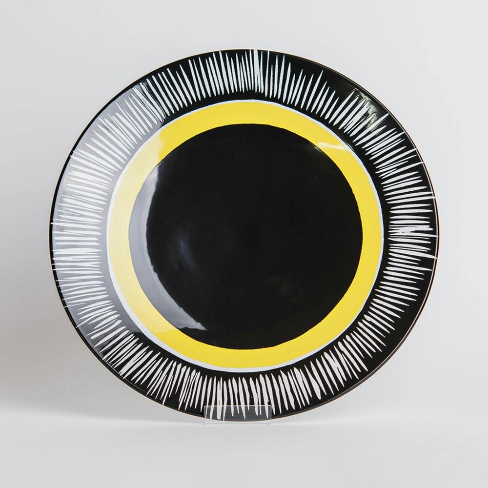 Trewellard sons, no 4, 1990, Limited edition ceramic platter by Terry Frost