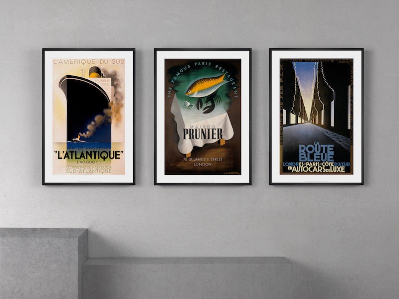 Art Deco travel posters by A.M. Cassandre