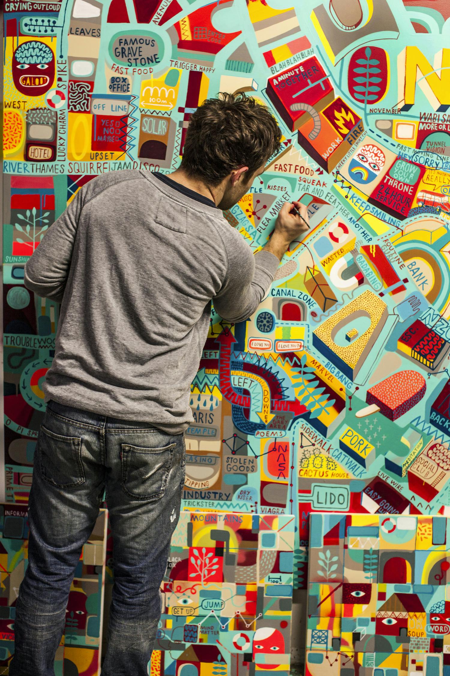 Margate-based painter David Shillinglaw’s thought-provoking patterns
