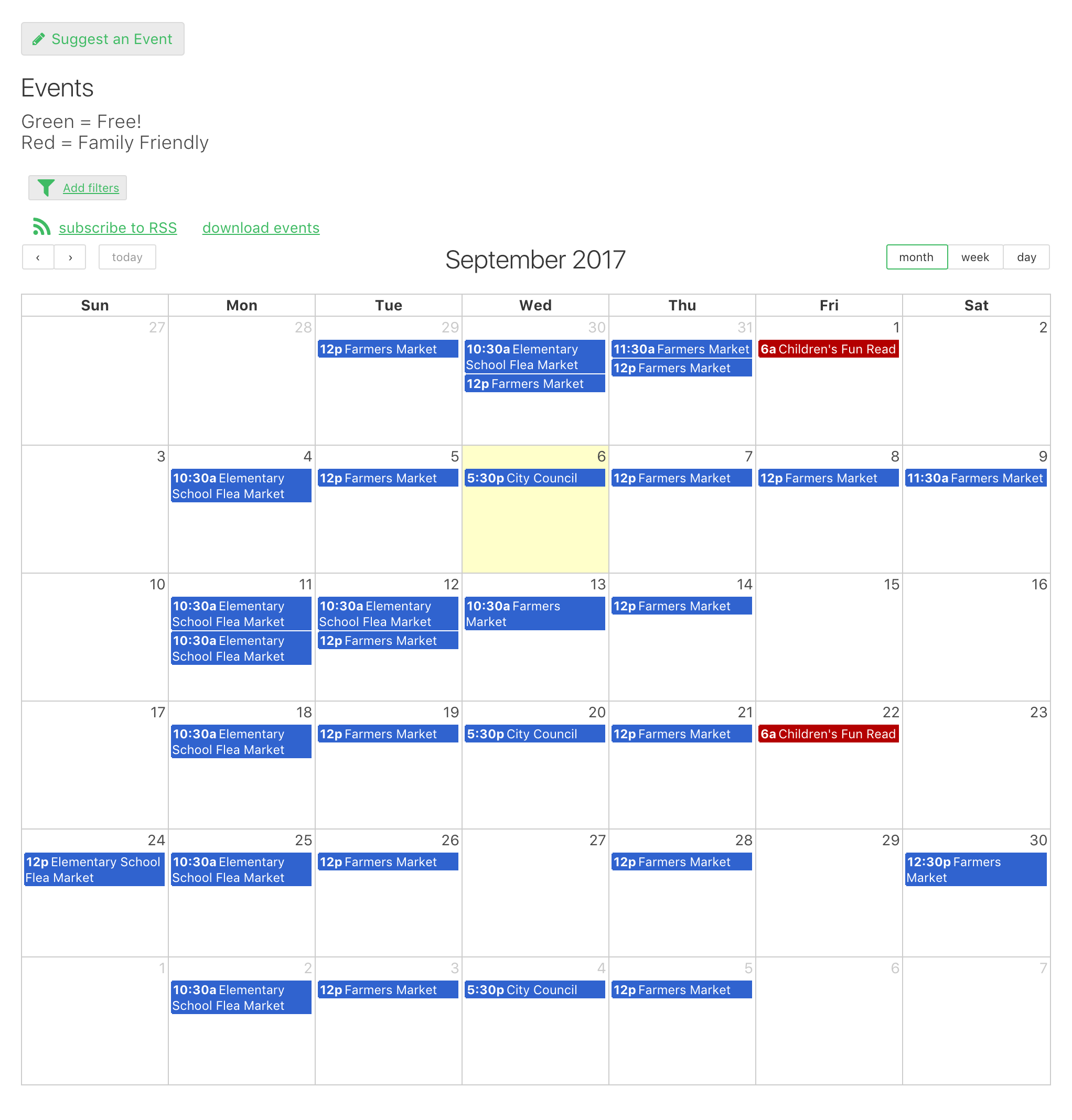 calendar of events template microsoft word