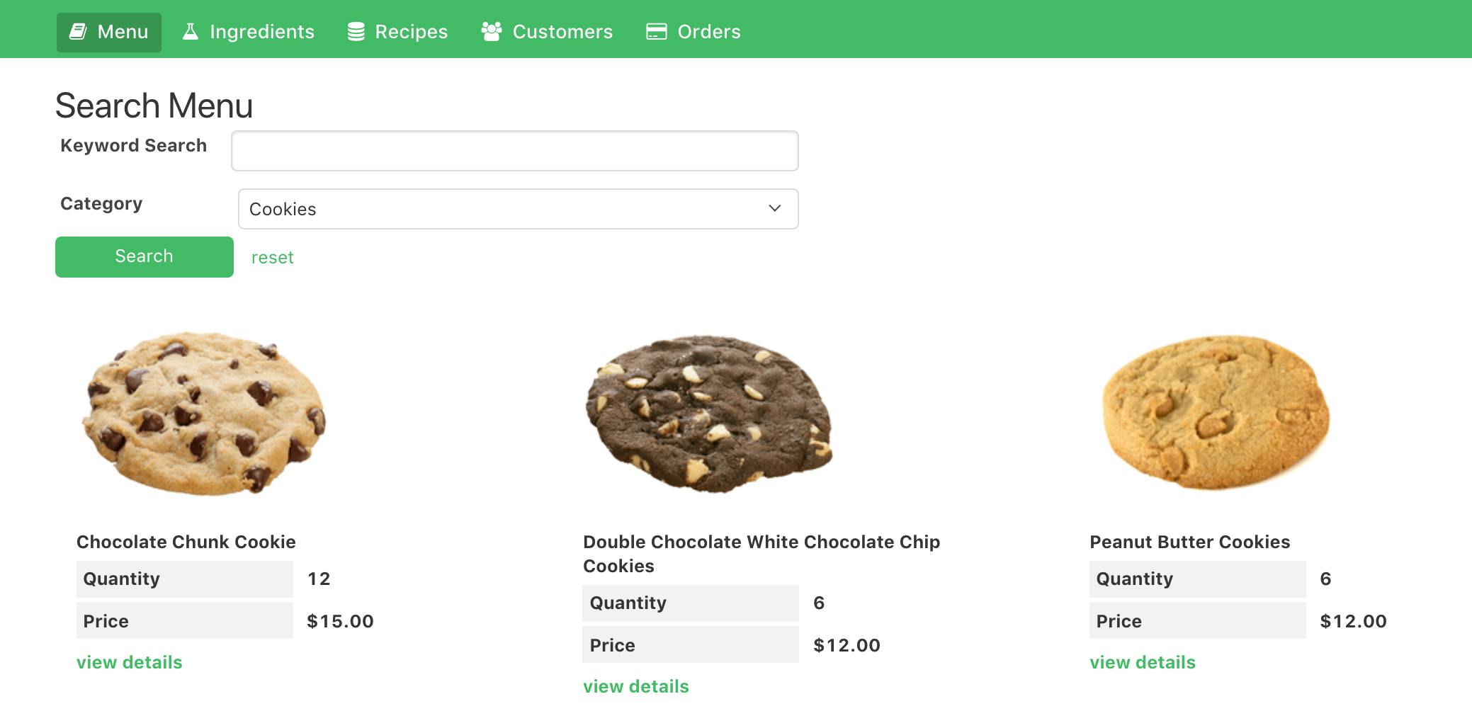 Online database and workflow templates: Bakery Manager Online database and workflow templates: Bakery Manager