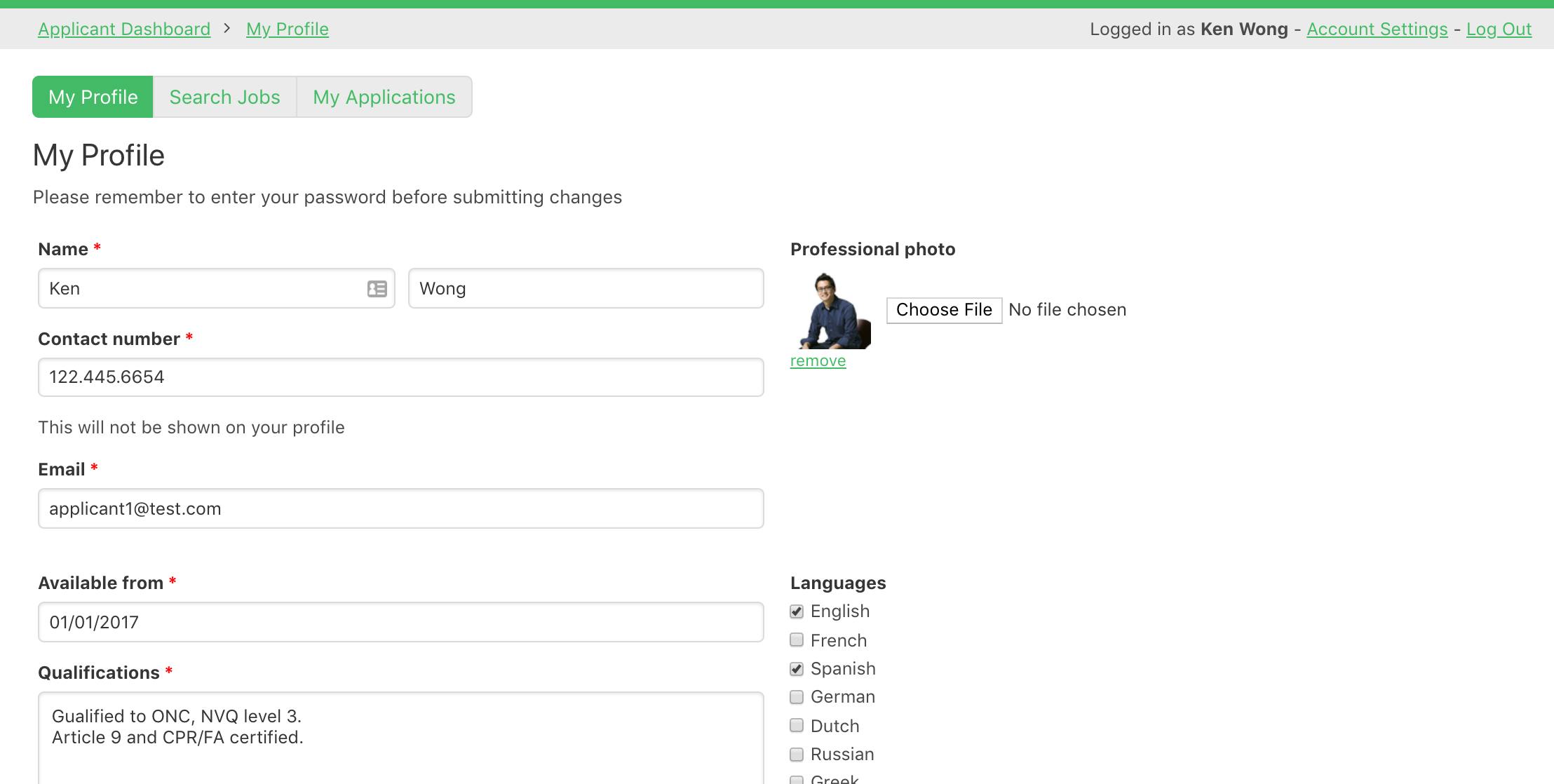 Online database and workflow templates: Job Board Portal Online database and workflow templates: Job Board Portal