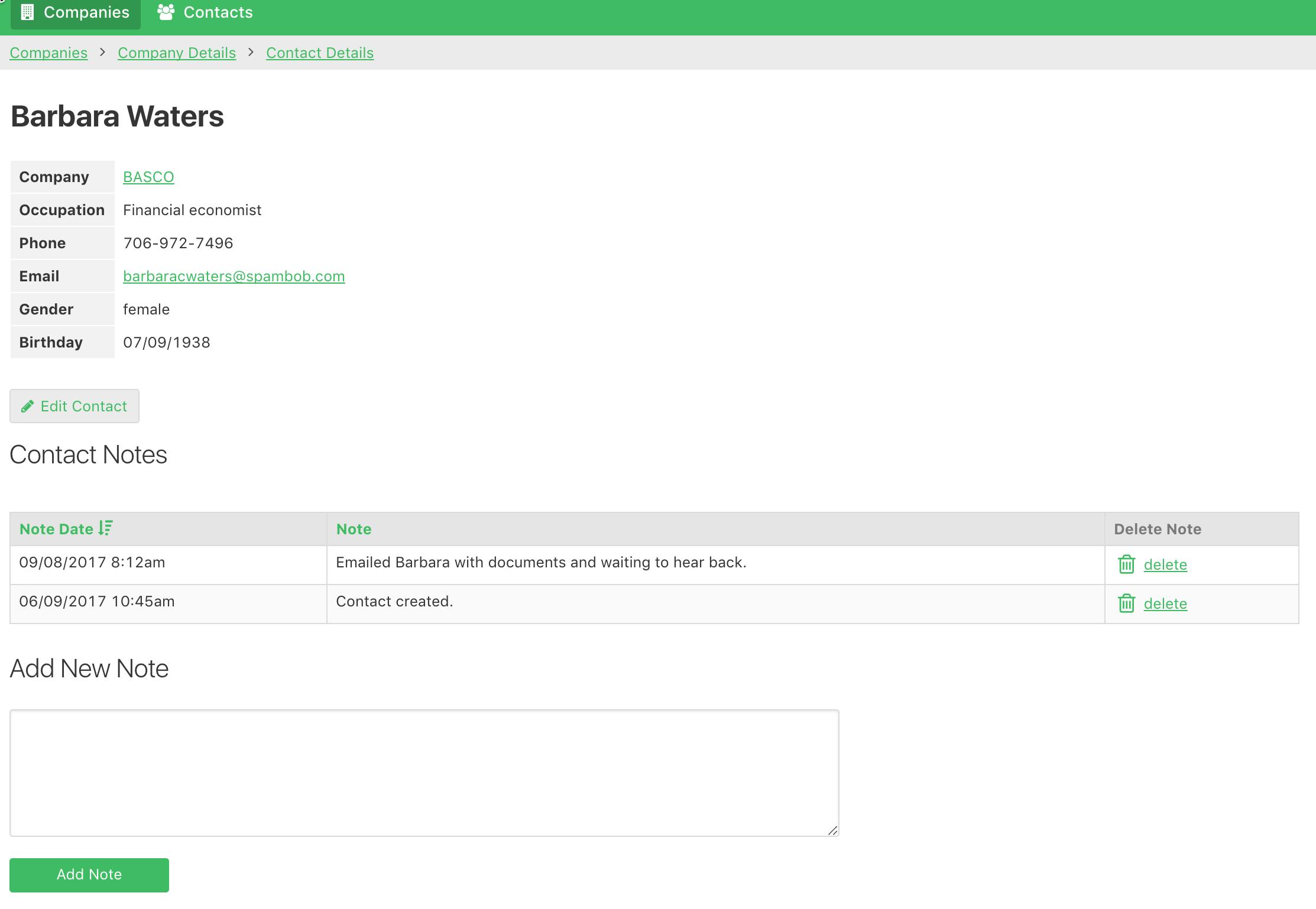 Online database and workflow templates: Contact Directory Online database and workflow templates: Contact Directory