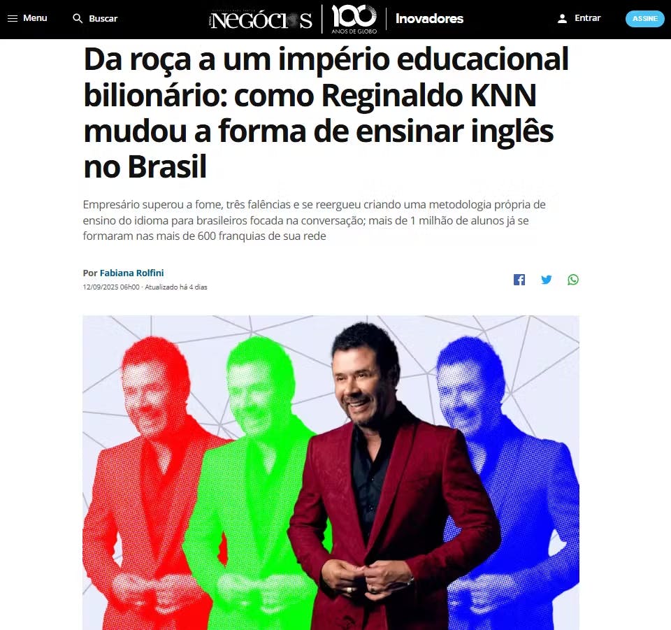 Reginaldo Kaeneêne Santos na revista Época