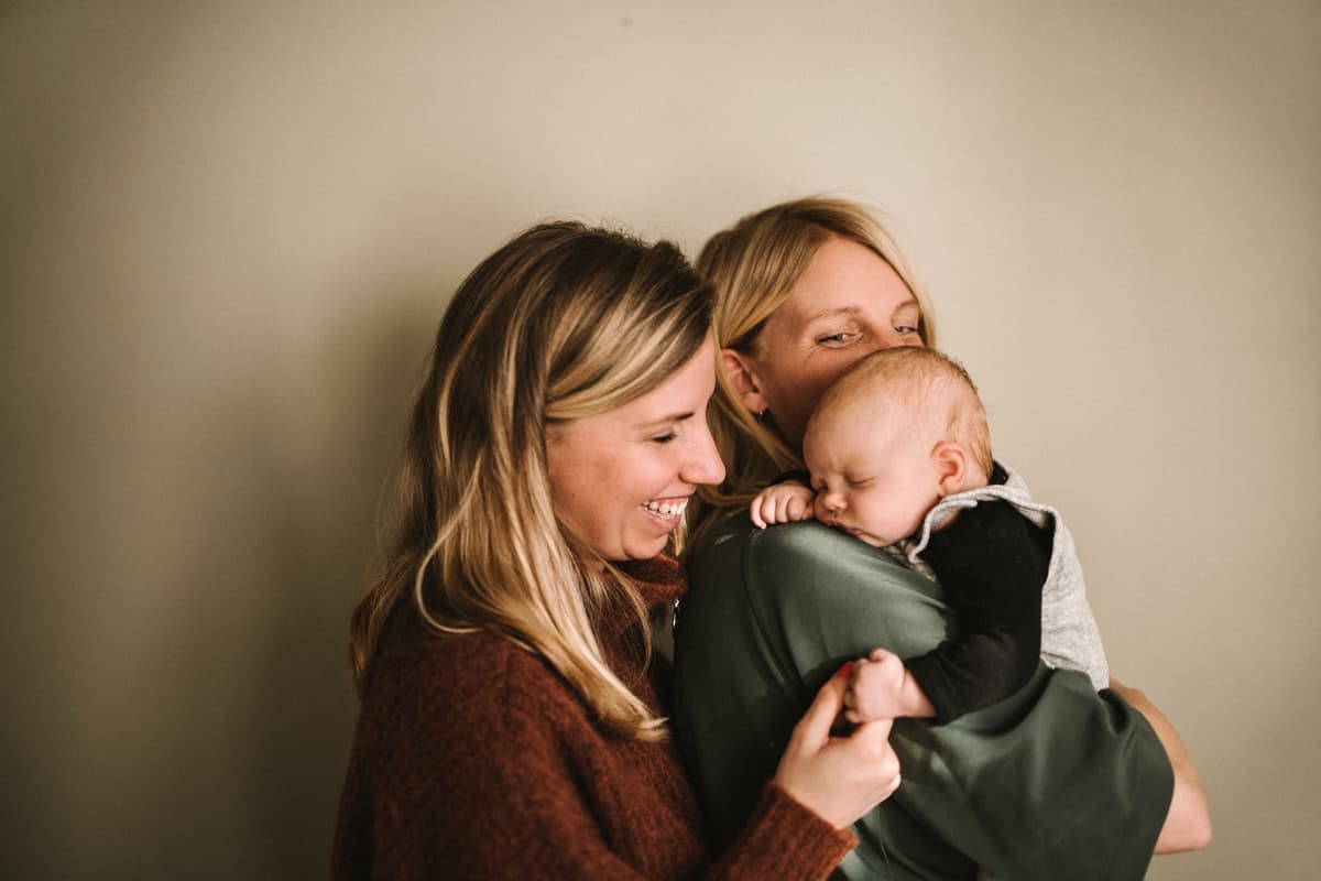 mammor och bebis