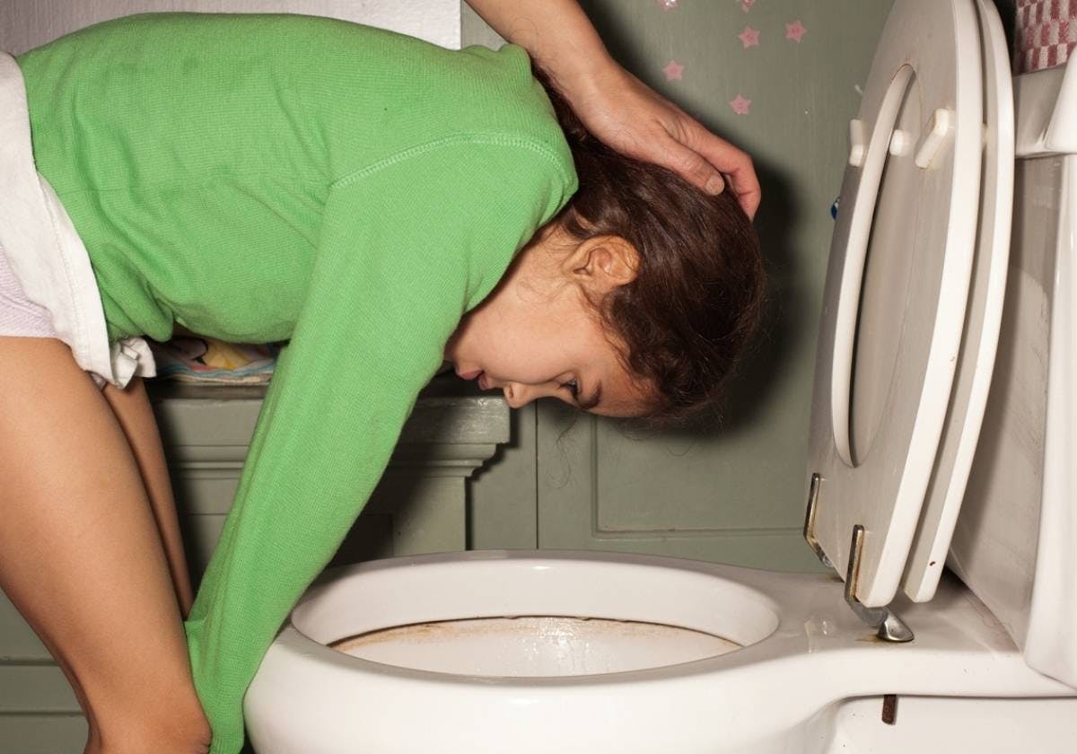 Barn som kräks