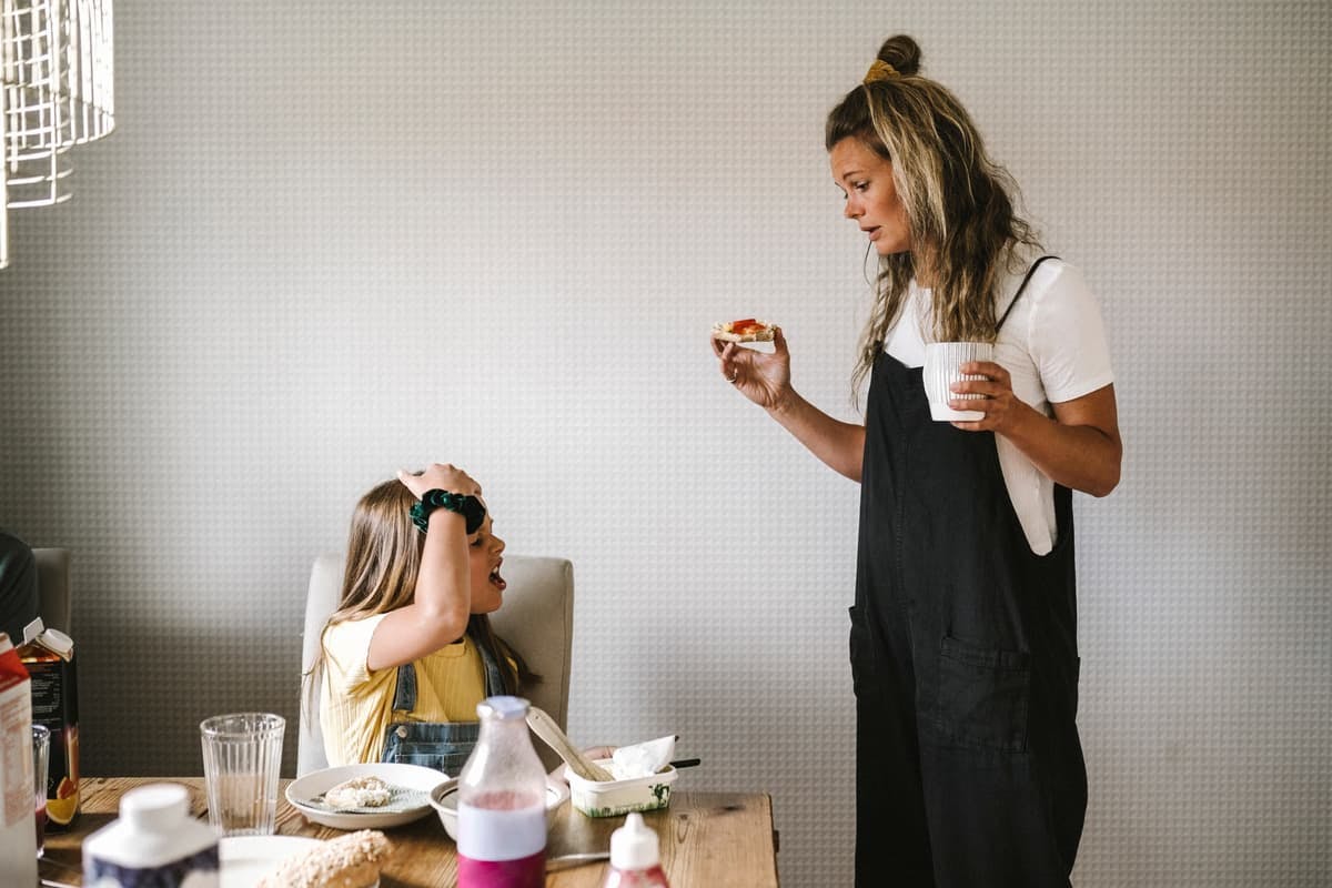 barn och mamma
