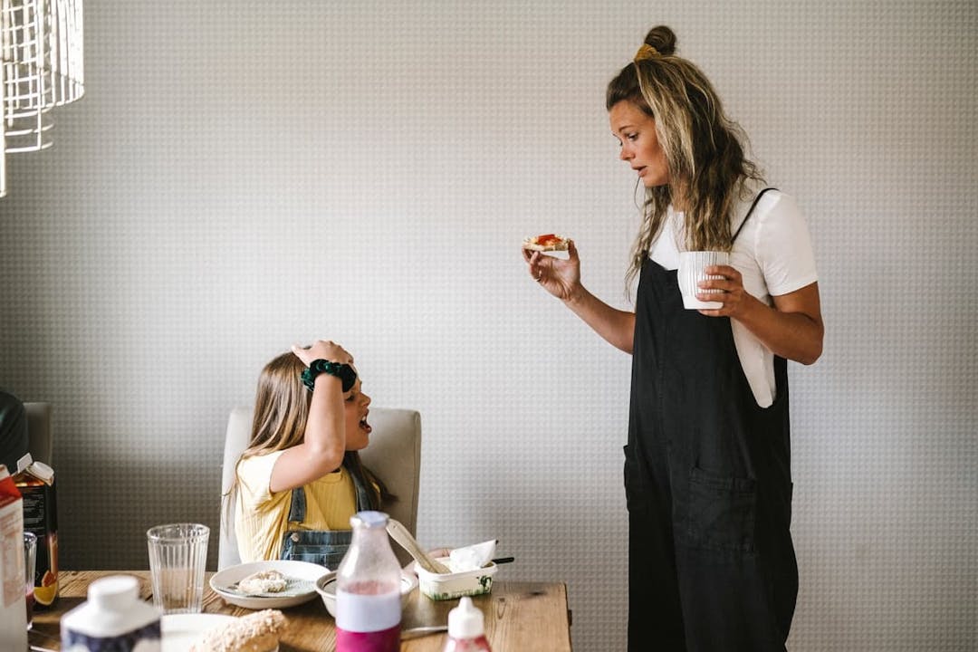 barn och mamma