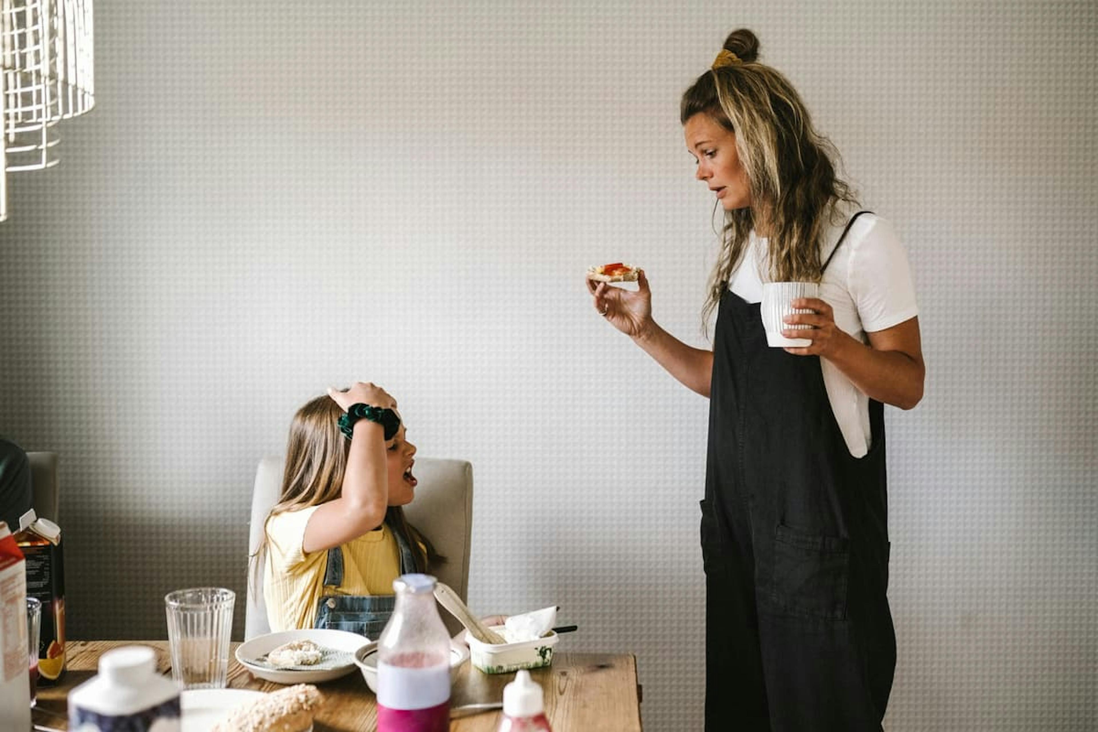 barn och mamma