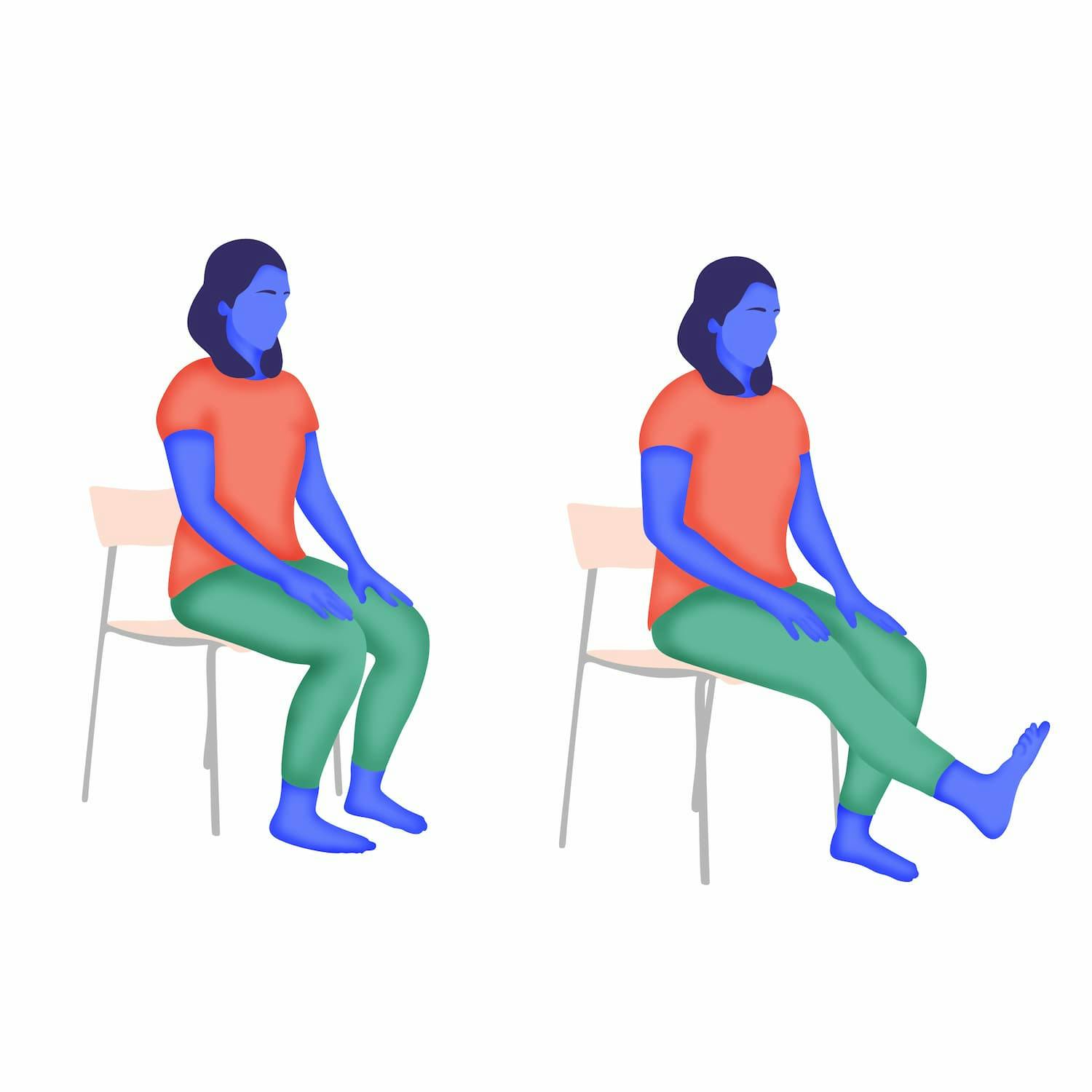 Två kvinnor sittandes på stolar