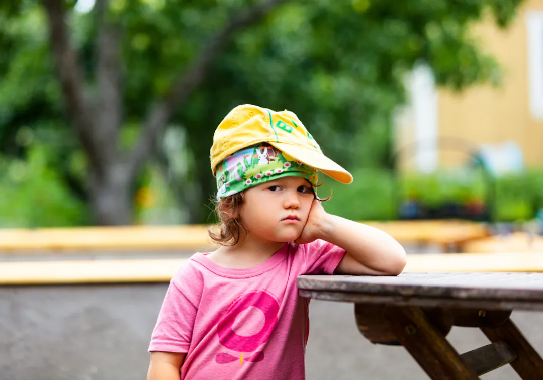 Barn som har svårt att avsluta lek utomhus