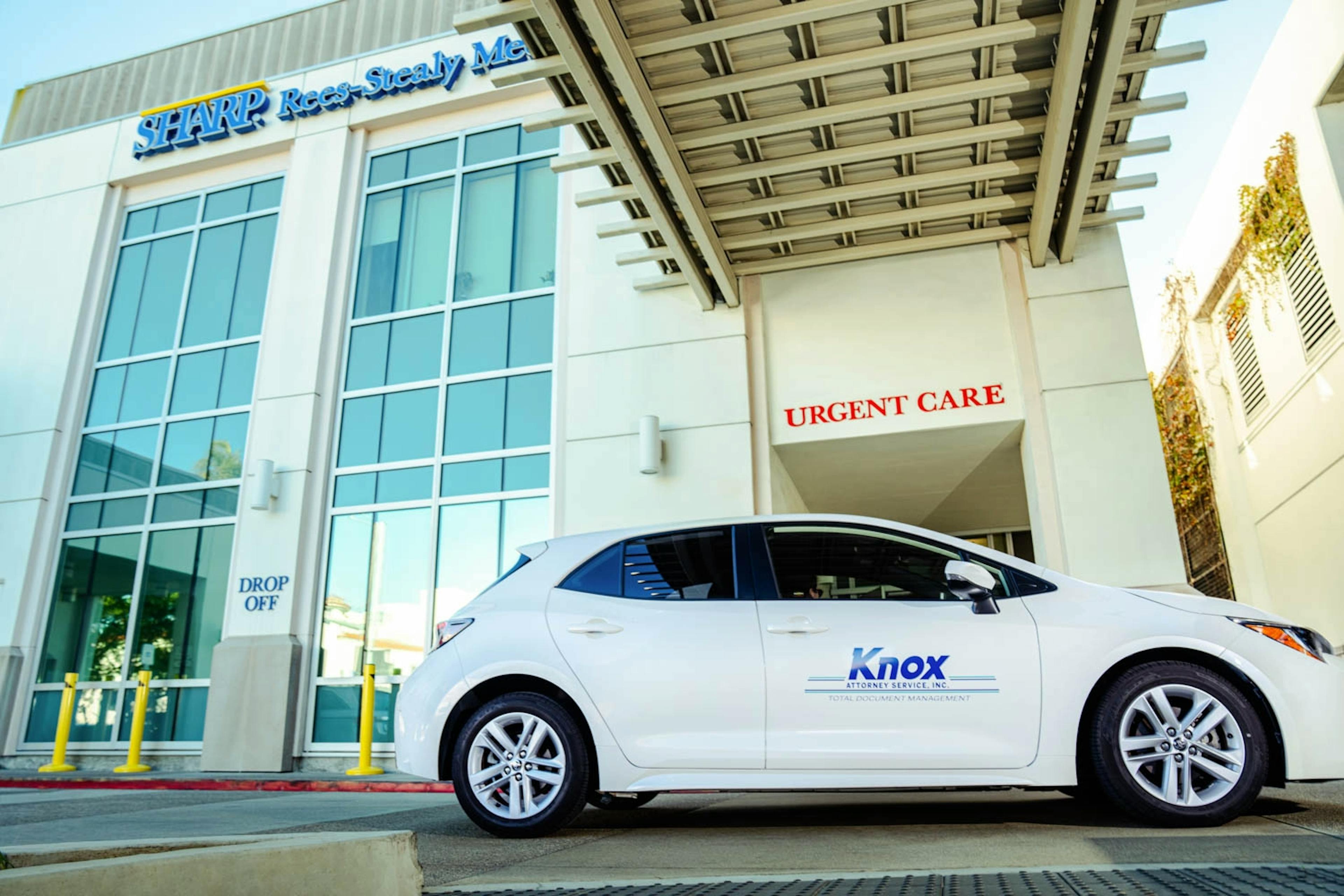 Knox Services Fleet Vehicle Retrieving Medical Records