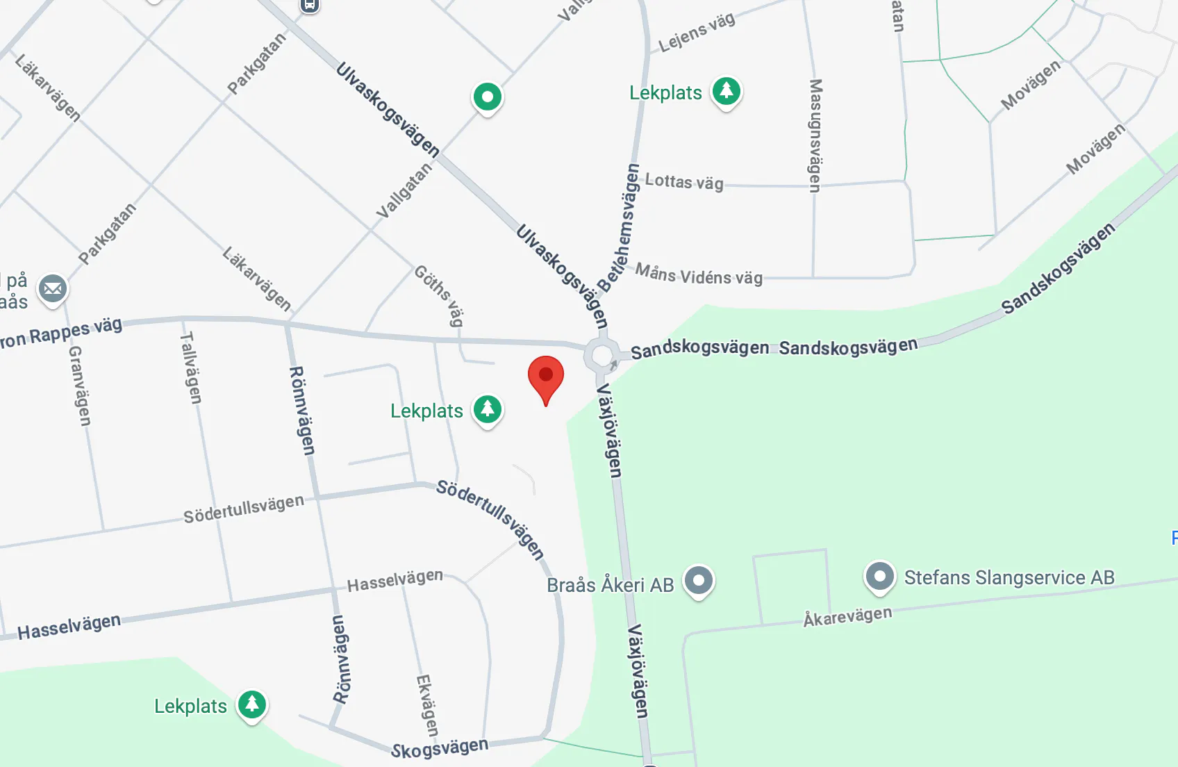 karta Baron Rappes väg