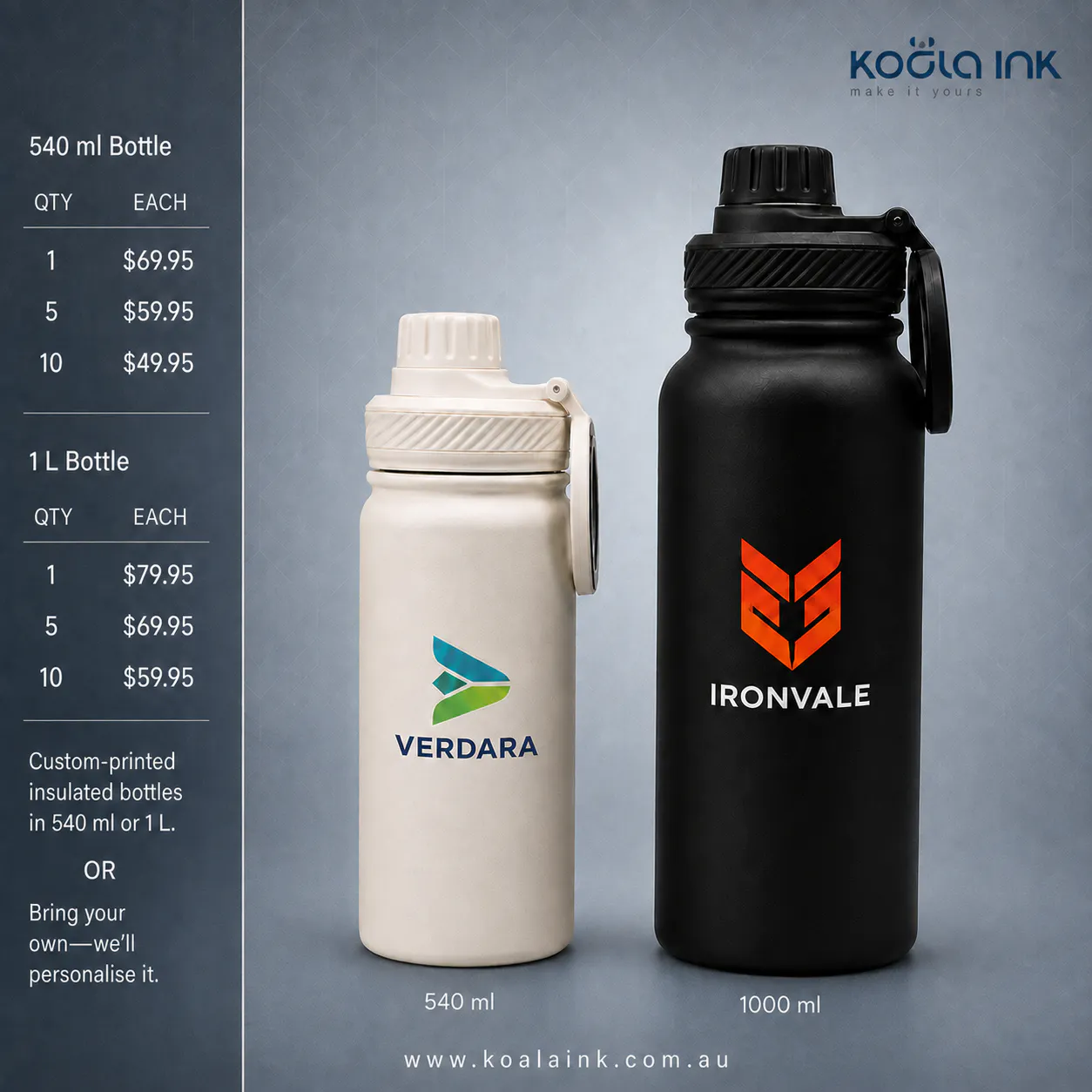 Corporate Merchandise - Bottles