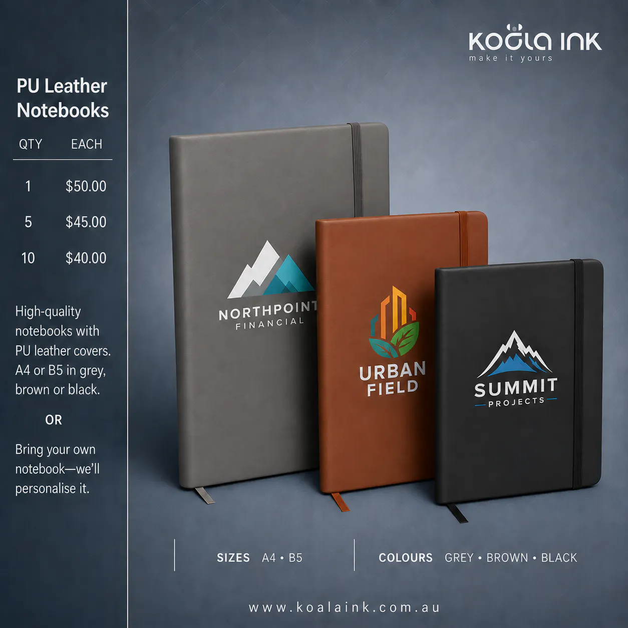 PU Leather Notebooks