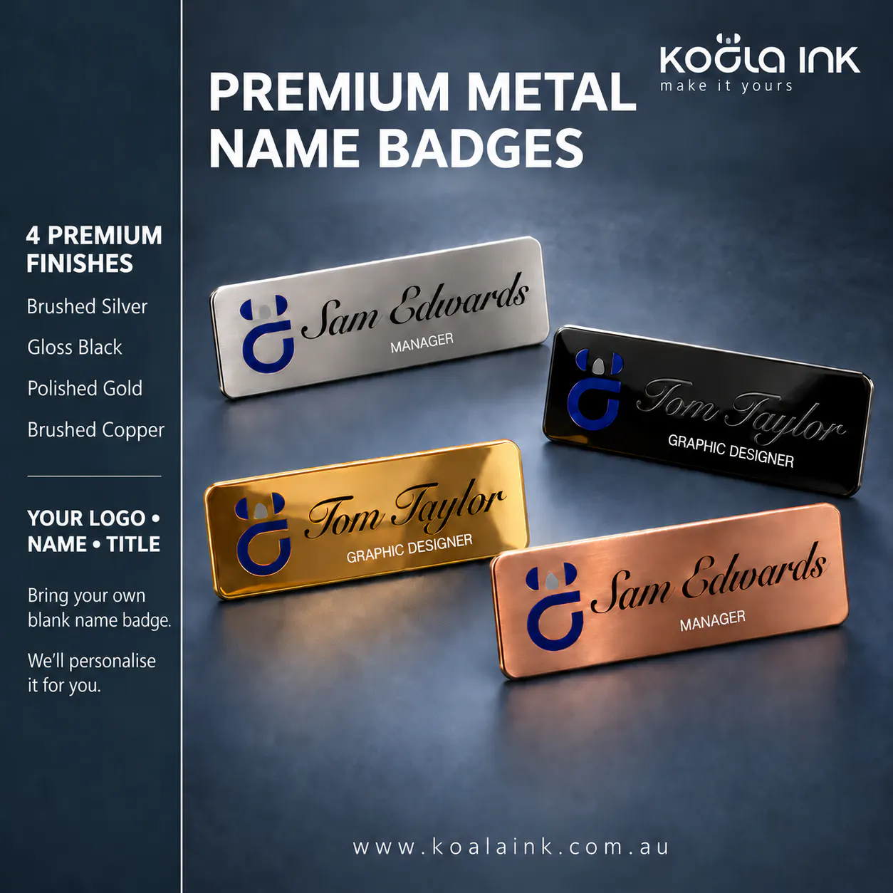 Premium Metal Name Badges