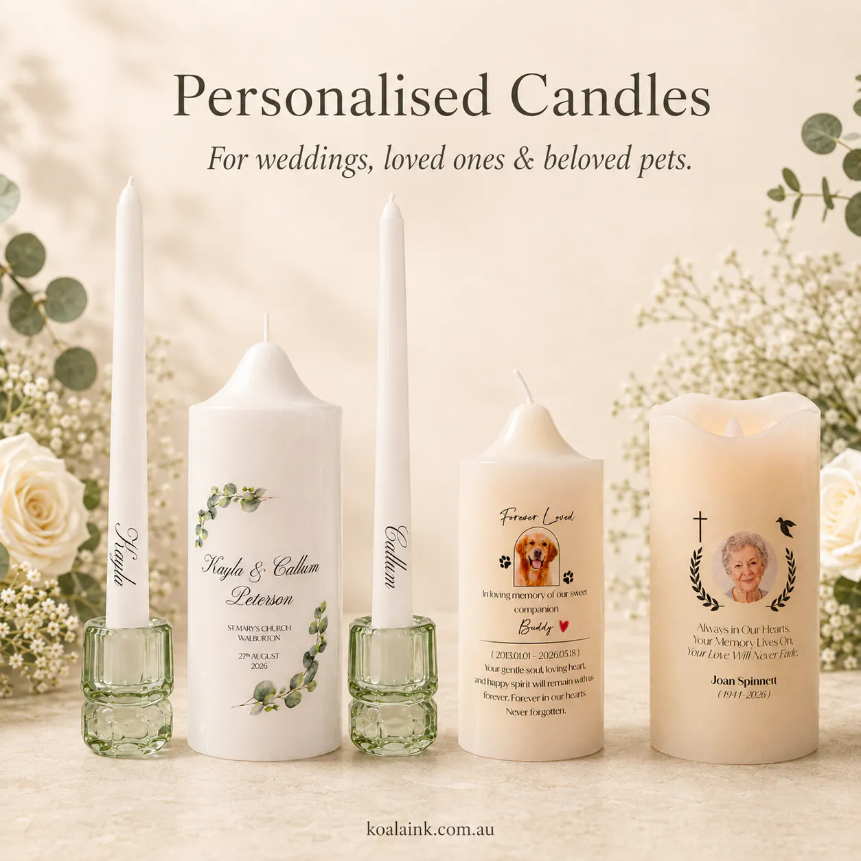 Personalised Candles