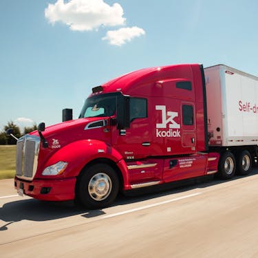 Kodiak truck on a highway