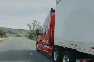 Image of the Kodiak truck on the road
