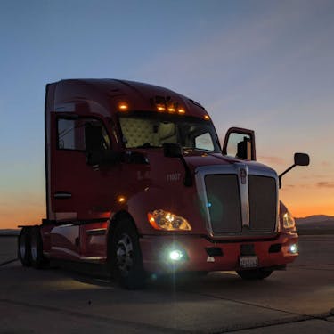 Photo of the Kodiak truck at dusk