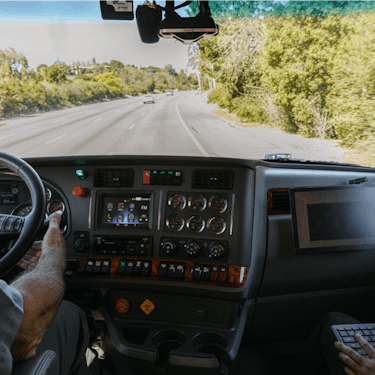 A Kodiak driving team on the road