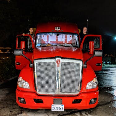 Kodiak employees in the Kodiak truck