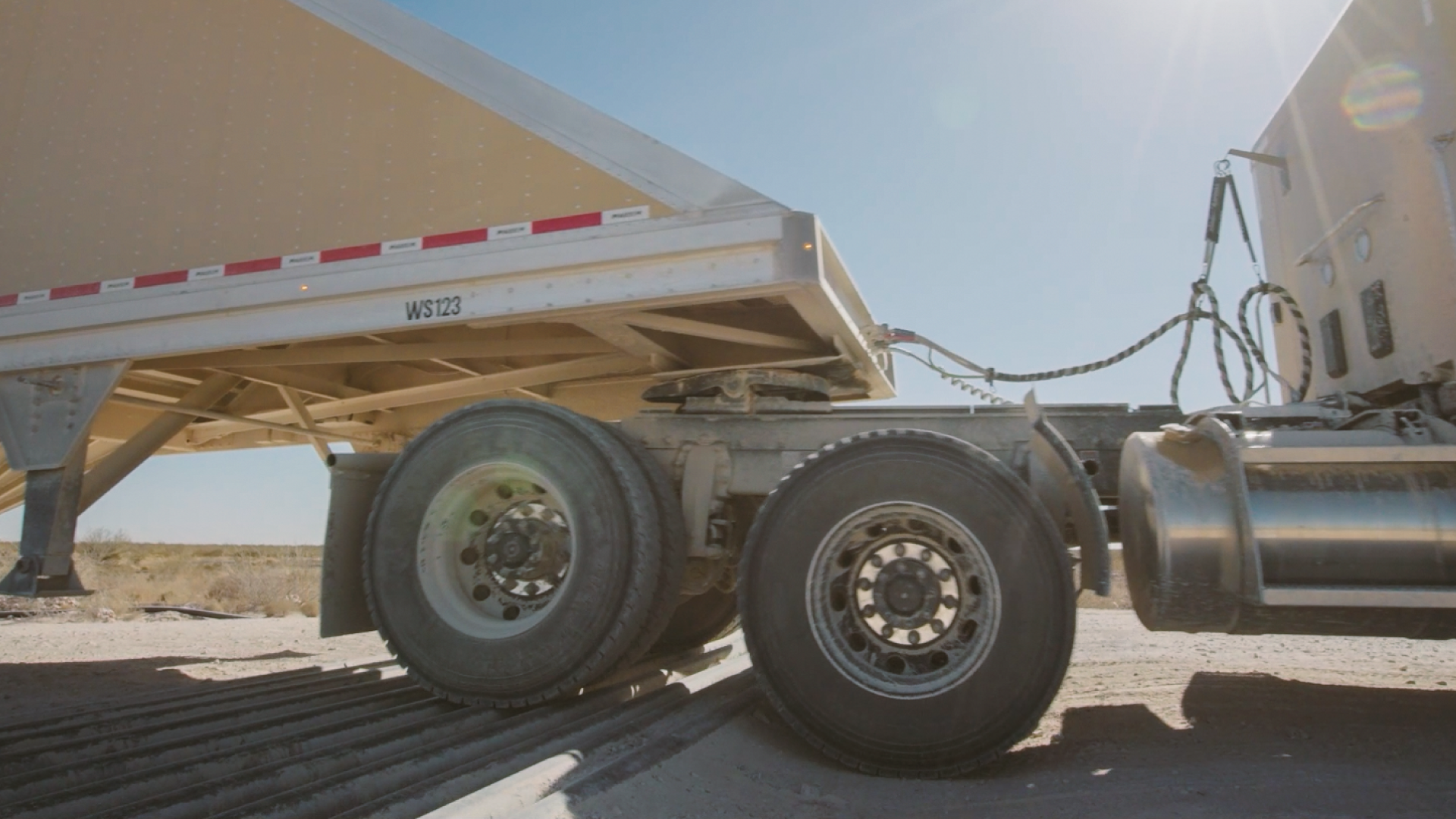 A Kodiak Driver-equipped truck encounters a negative obstacle