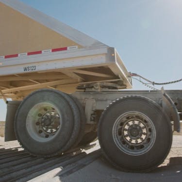 A Kodiak Driver-equipped truck encounters a negative obstacle