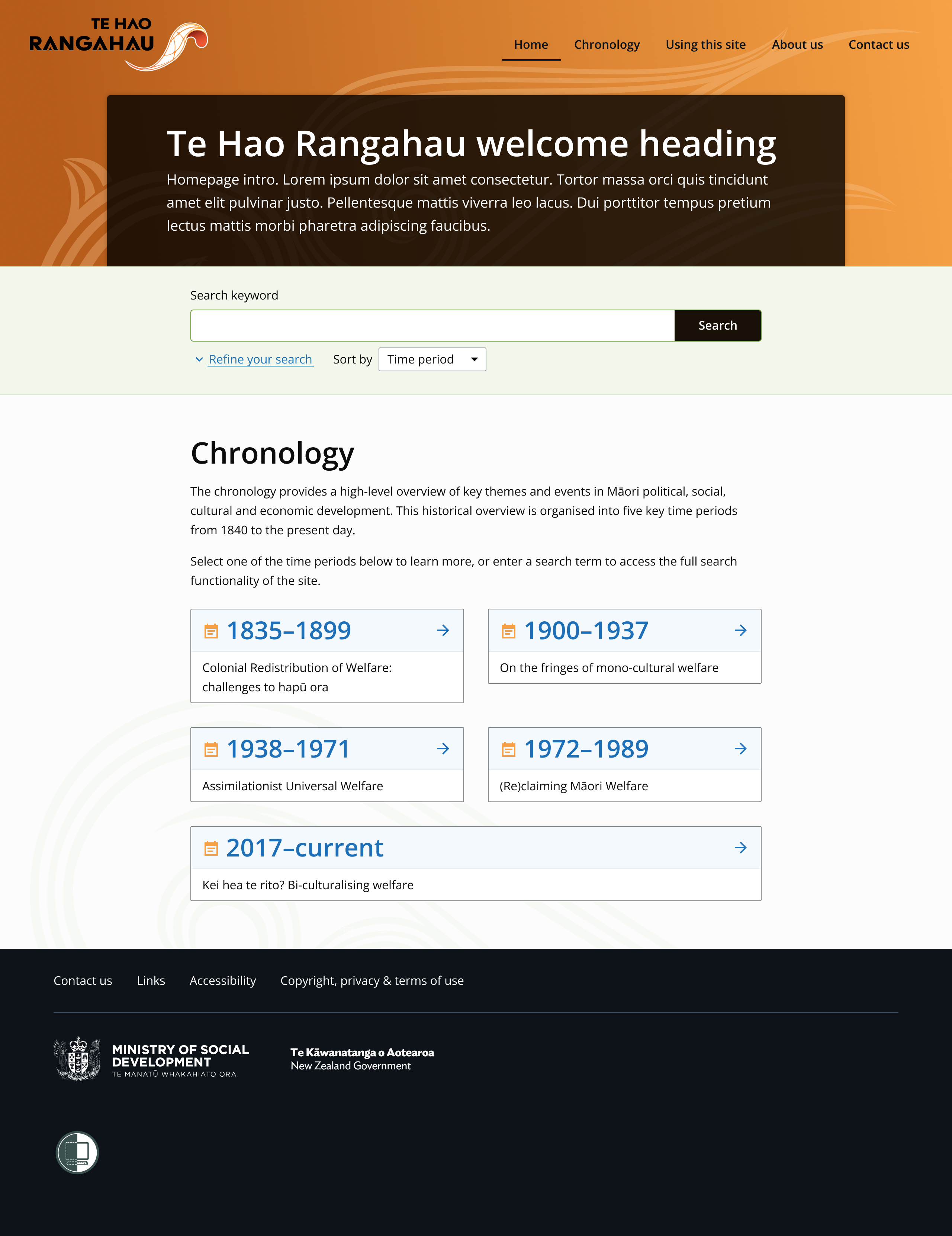 Te Hau Rangahau - Hompage - Screenshot