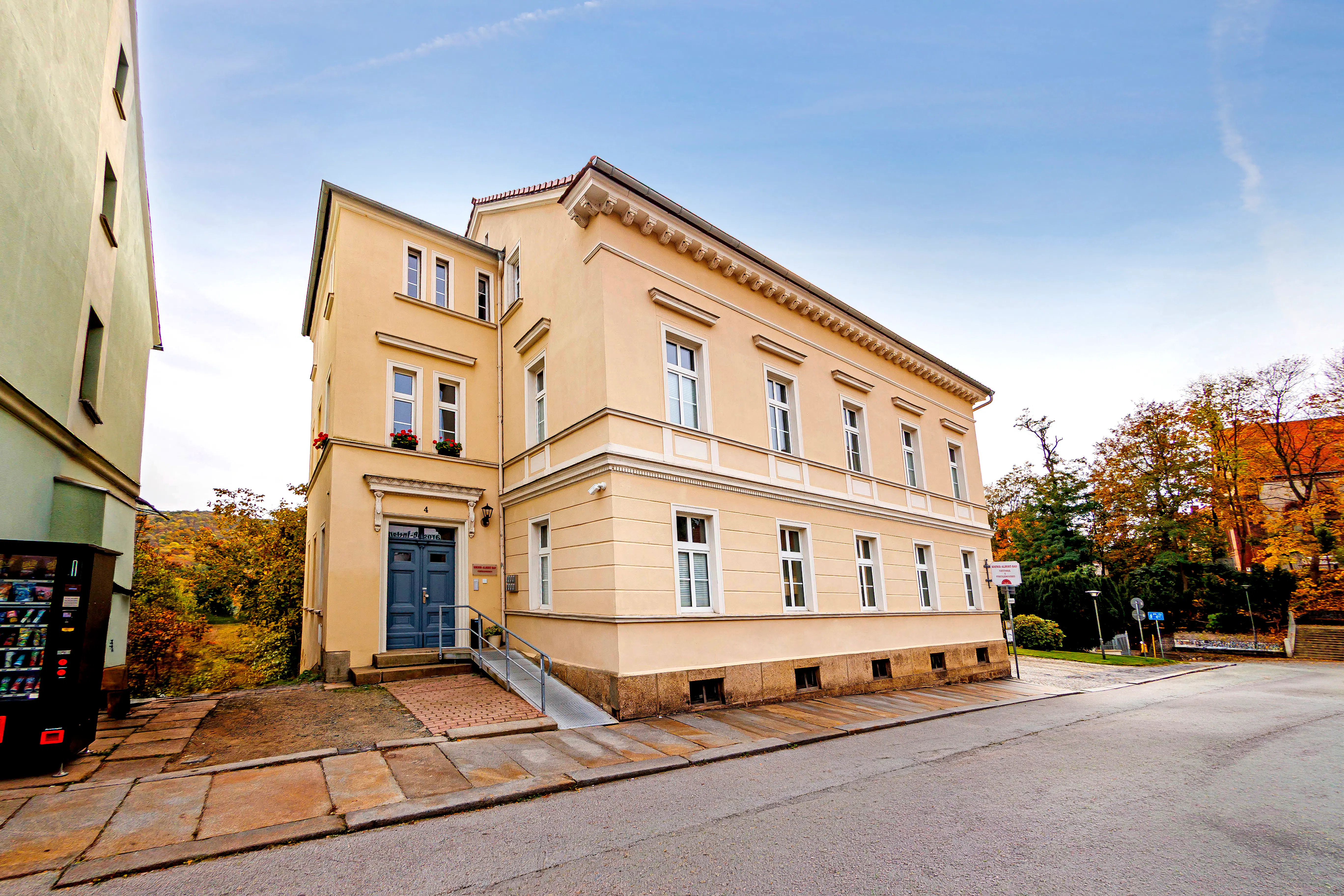 Gebäude der Ferienwohnungen