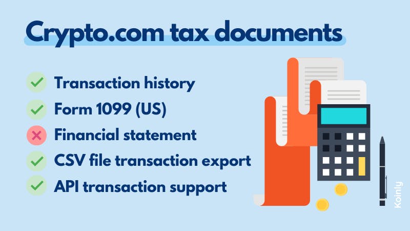 how to get tax info on crypto.com
