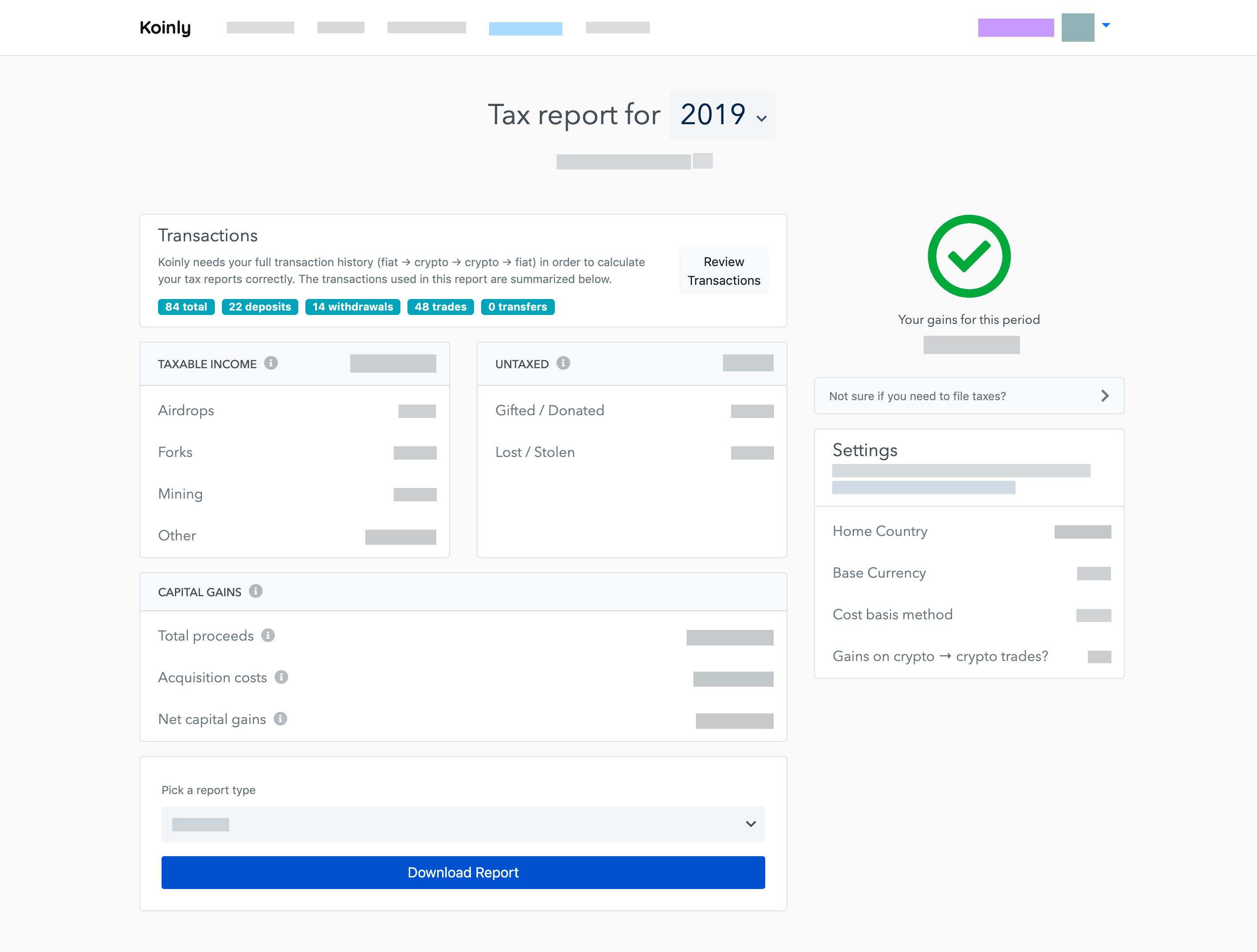 Cryptocurrency Tax Reports In Minutes | Koinly