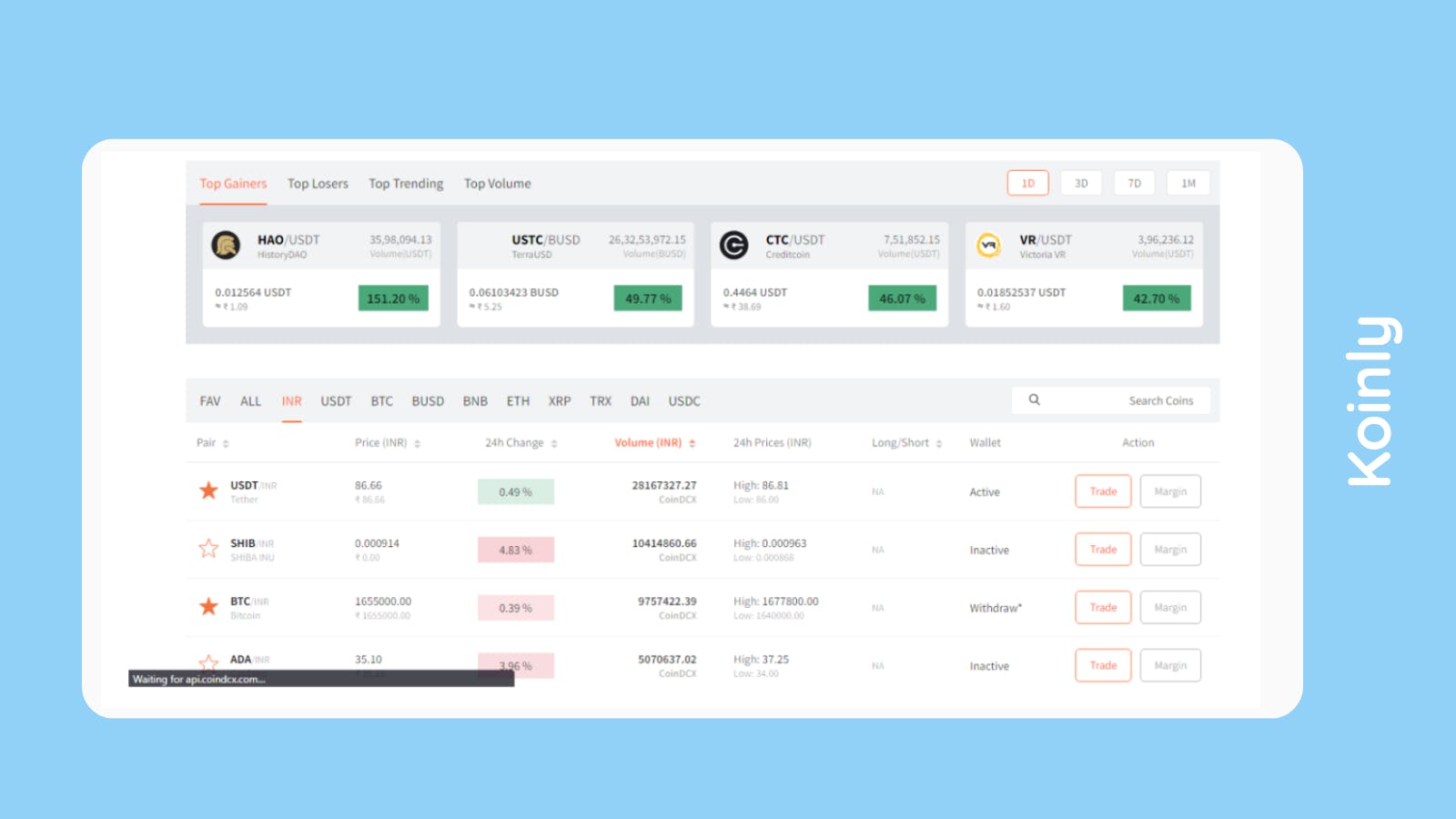 How to buy crypto CoinDCX
