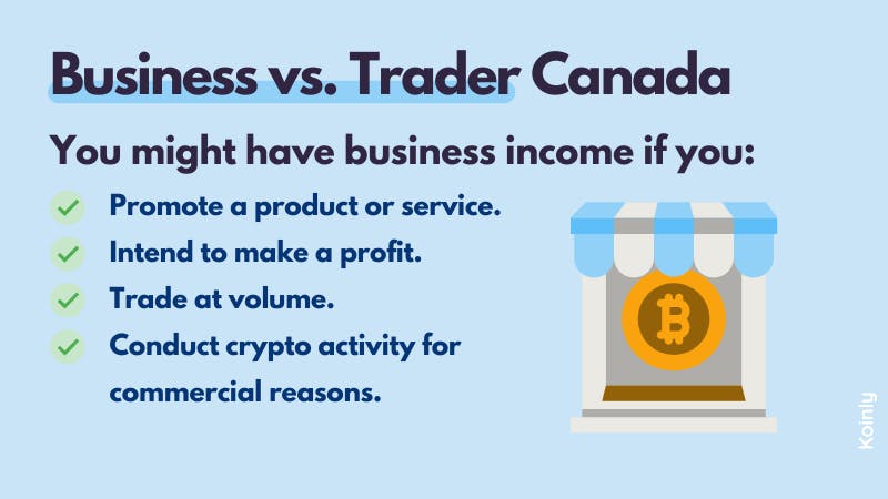 Business vs. trader Canada