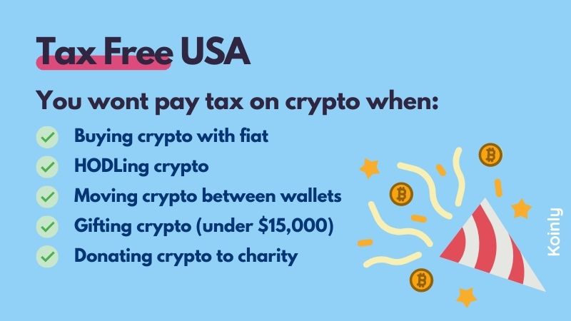 Tax free crypto transactions USA