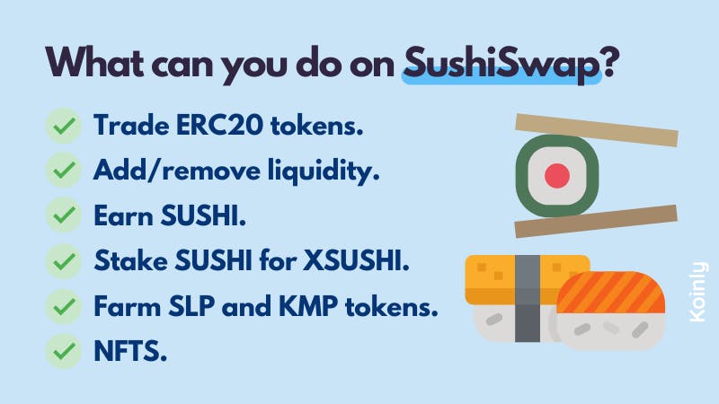 What can you do on SushiSwap